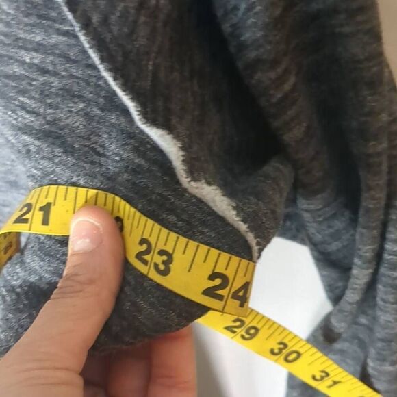 Calvin Klein Performance Marled Charcoal Cowl Neck Sweatshirt XL - Picture 4 of 7